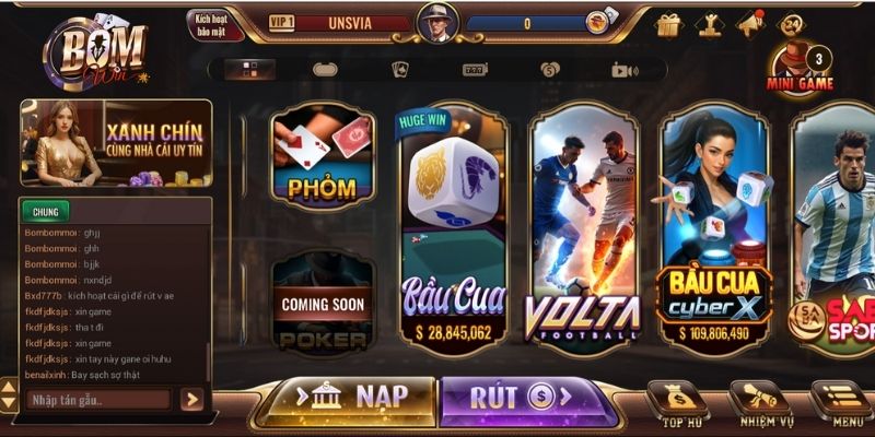 BOMWIN – Nhà Cái Cá Cược Trực Tuyến Uy Tín Số 1 Việt Nam 2 Hệ thống sảnh game đa dạng ở BOMWIN